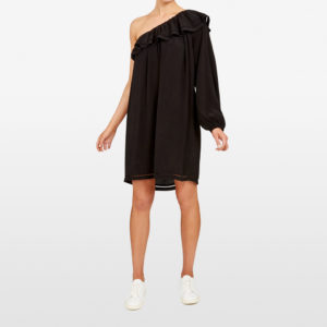 French Connection One Shoulder Frill Dress