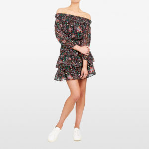 French Connection Off Shoulder Ra Ra Dress