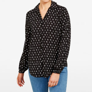 French Connection Bell Sleeve Printed Shirt