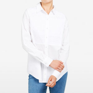 French Connection Lace Panel Shirt
