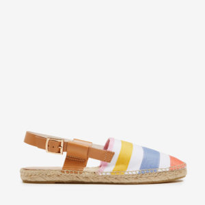 French Connection Stripe Sling Back Espadrilles