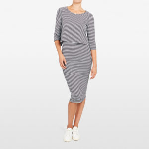 French Connection Stripe Double Layer Dress
