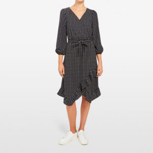 French Connection Spot Wrap Dress