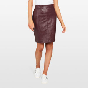 French Connection Pu Pencil Skirt