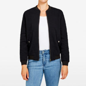 French Connection Floral Quilted Bomber Jacket