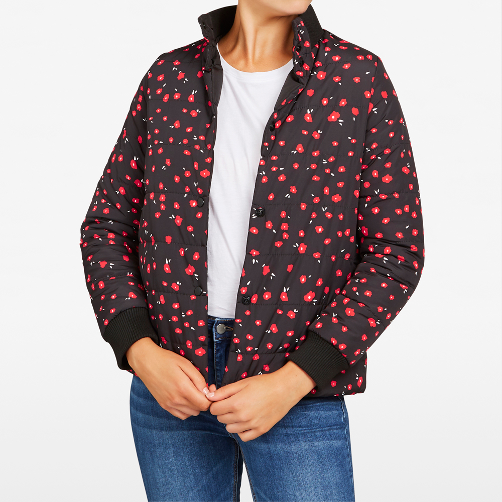 French Connection Reversible Poppy Puffer Jacket