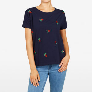 French Connection Strawberry Sequin Tee