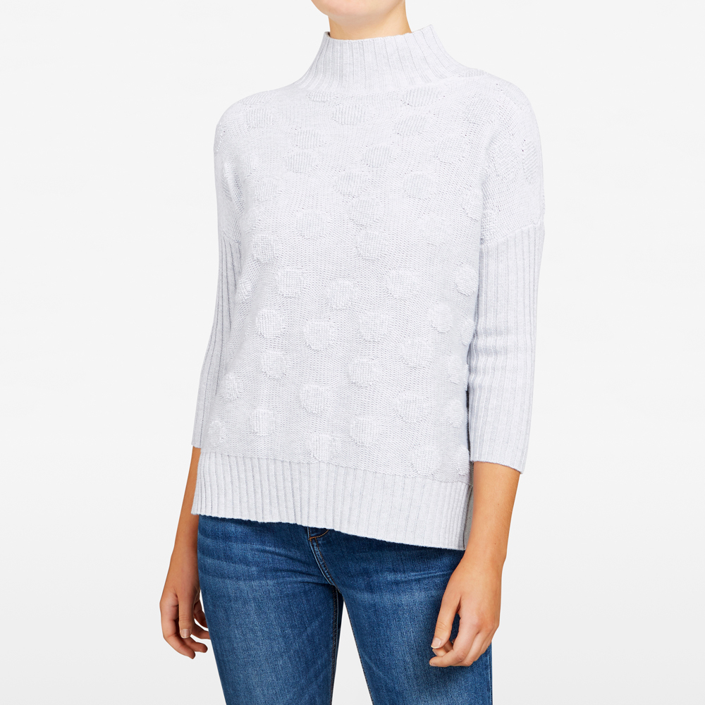 French Connection Polka Popcorn Knit