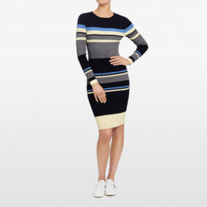 French Connection Coast Stripe Bodycon Dress