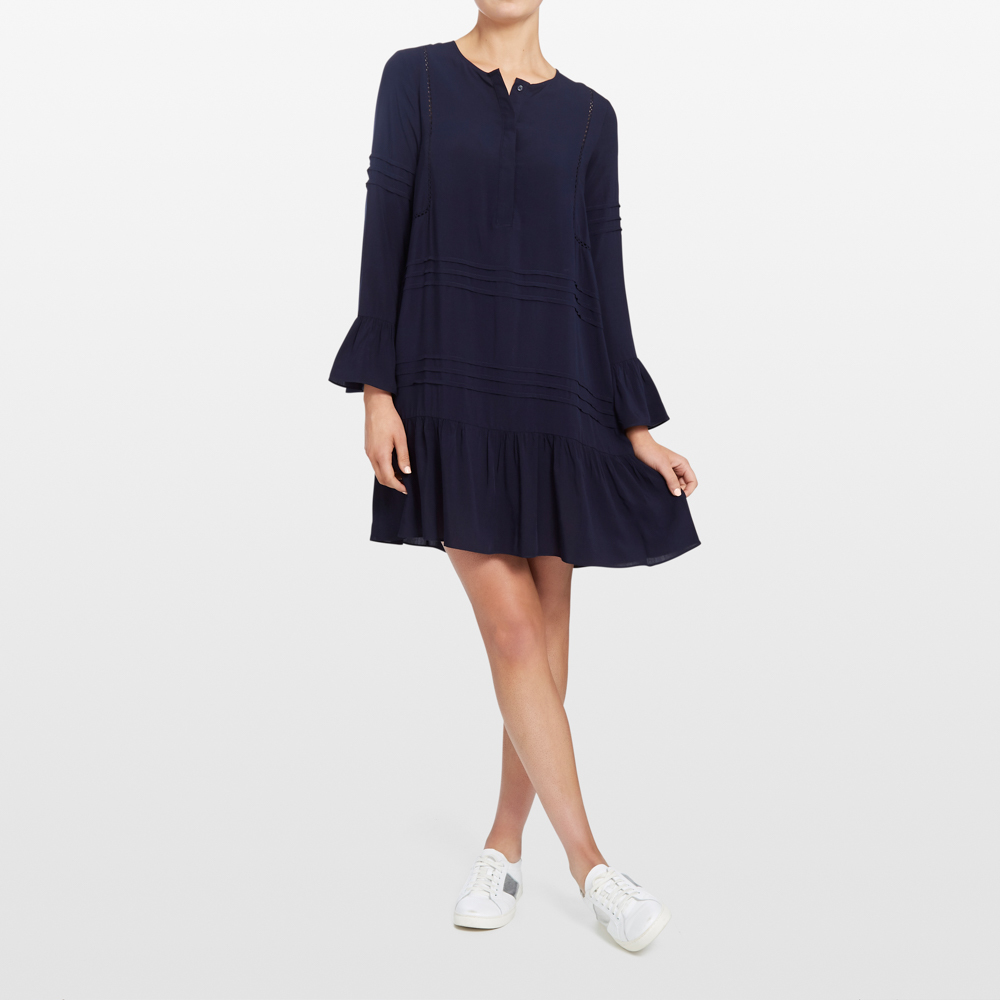French Connection Frill Hem Babydoll Dress
