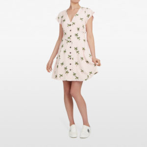 French Connection Coconut Tree Tea Dress