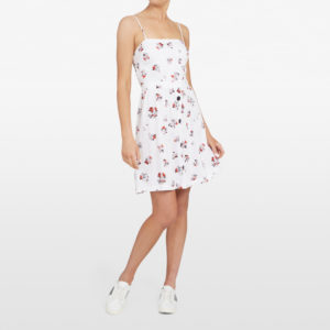 French Connection Micro Floral Tie Back Dress