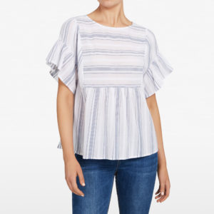 French Connection Tiered Stripe Shirt