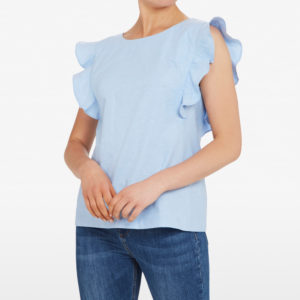 French Connection Frill Babydoll Shirt