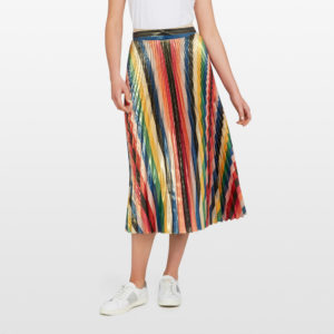 French Connection Rainbow Pleated Skirt