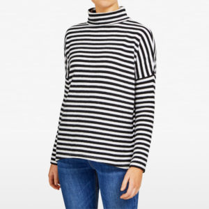 French Connection Slouchy Stripe Roll Neck