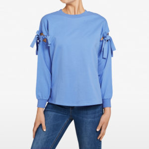 French Connection Tie Sleeve Sweat