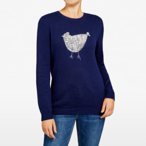 French Connection Sequin Hen Knit