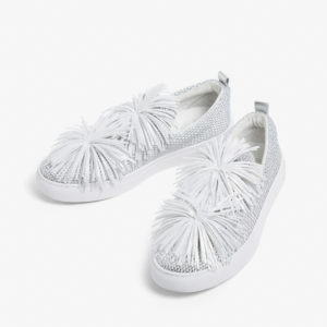 French Connection Tassel Pom Pom Sneaker
