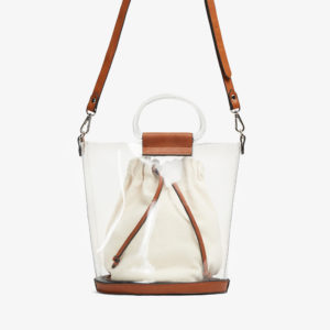 French Connection Clear Bucket Bag
