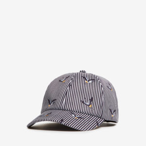 French Connection Stripe Bird Cap