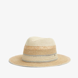 French Connection Metallic Straw Hat