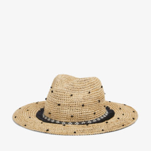 French Connection Dobby Fringing Raffia Fedora