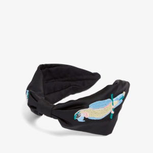 French Connection Parrot Embroidered Headband