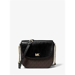 MICHAEL Michael Kors Mott Logo And Leather Dome Crossbody Bag