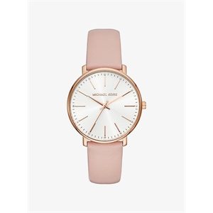 Michael Kors Pyper Rose Gold-Tone Leather Watch