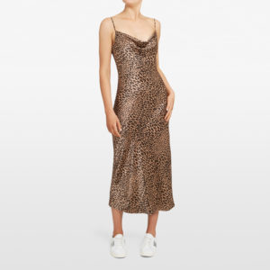 French Connection Animal Print Slip Dress