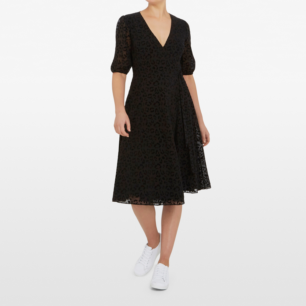 French Connection Animal Velvet Dress