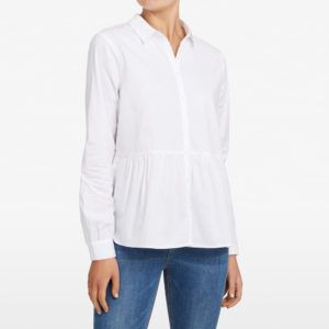 French Connection Peplum Button Through Shirt