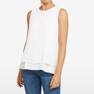 French Connection Sleeveless Double Layer Top