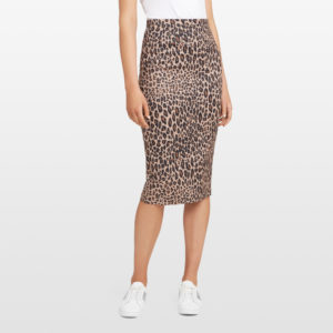 French Connection Animal Print Pencil Skirt