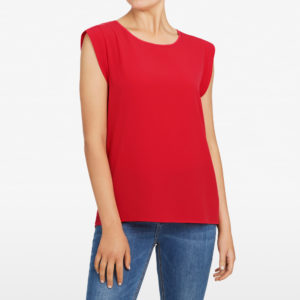 French Connection Spliced Cap Sleeve Tee