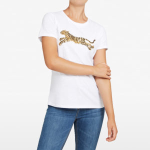French Connection Tiger Sequin  Tee