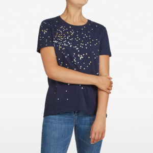 French Connection Confetti Foil Spot Tee