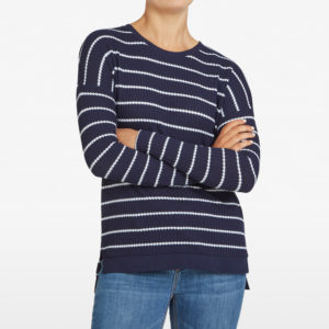 French Connection Textured Stripe Tee