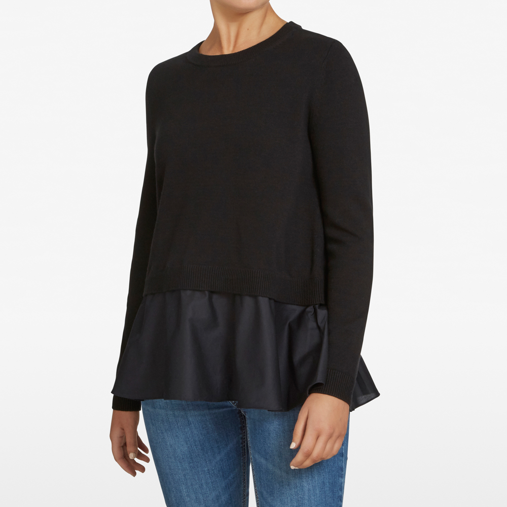 French Connection Spliced Knit Top