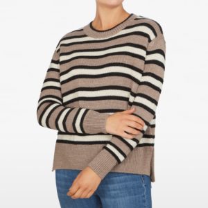 French Connection Tonal Stripe Wool Blend Knit