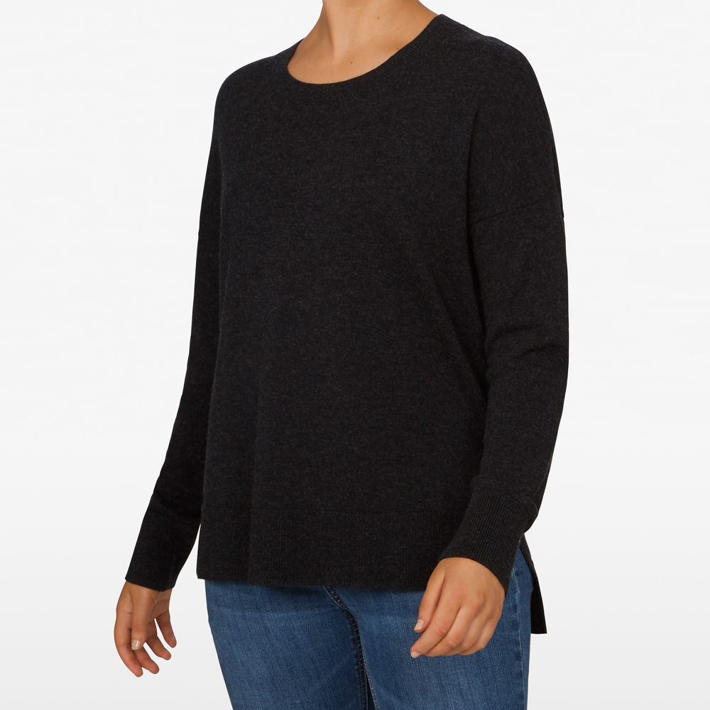 French Connection Charcoal Crew Neck Knit