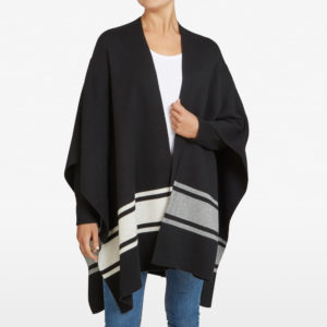 French Connection Elevated Stripe Poncho