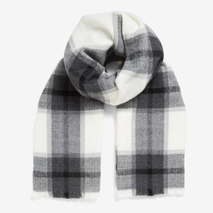 French Connection Large Mono Check Scarf