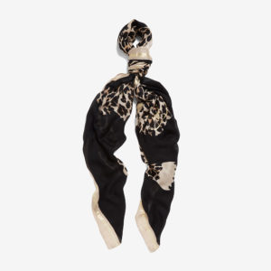 French Connection Cheeta Animal Print Scarf