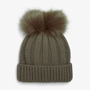 French Connection Double Pom Pom Beanie