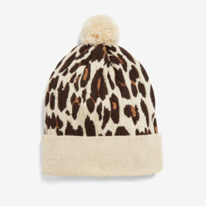 French Connection Animal Contrast Beanie