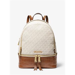 MICHAEL Michael Kors Rhea Medium Logo And Leather Backpack