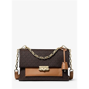 MICHAEL Michael Kors Cece Large Logo And Leather Shoulder Bag