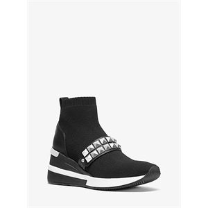 MICHAEL Michael Kors Skyler Studded Stretch-Knit Sock Sneaker